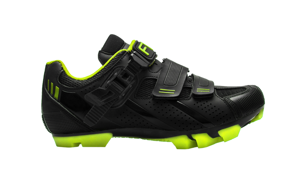 ZAPATILLAS MTB F65 NEGRO CON AMARILLO