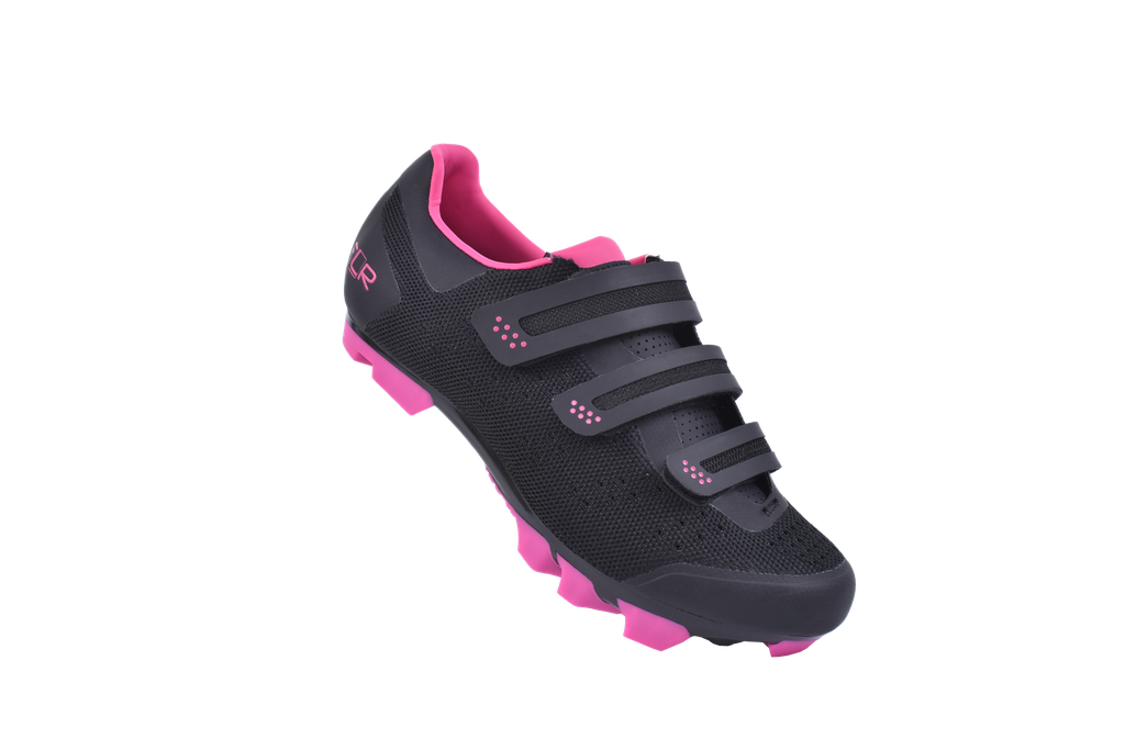 ZAPATILLAS MTB F55 KNIT NEGRO CON ROSA